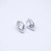 Stunning Leaf Drop Earrings With Crystal Stone